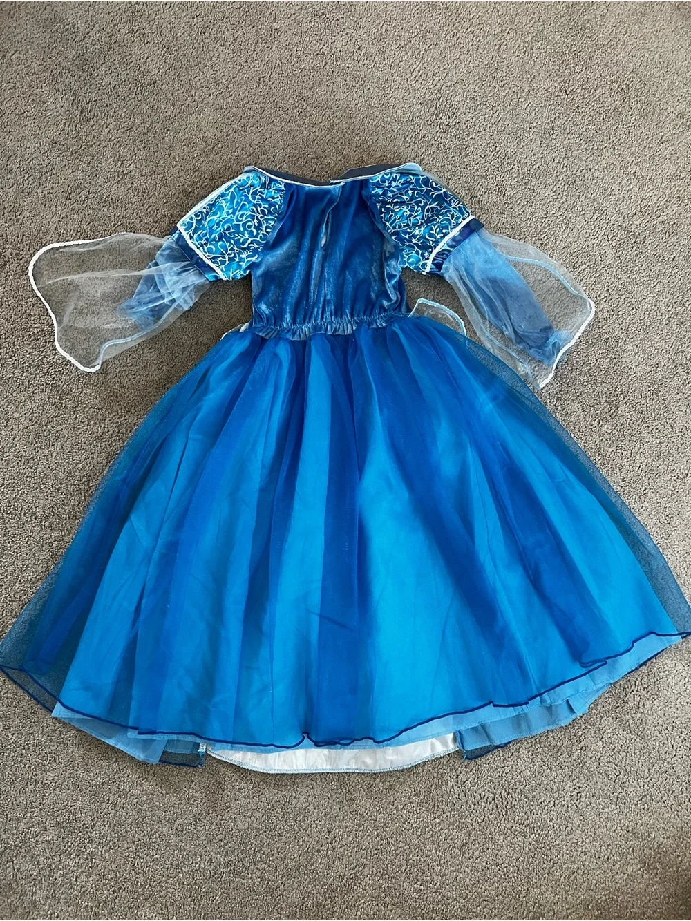 Blue Princess Tulle Dress-Up Costume for Kids